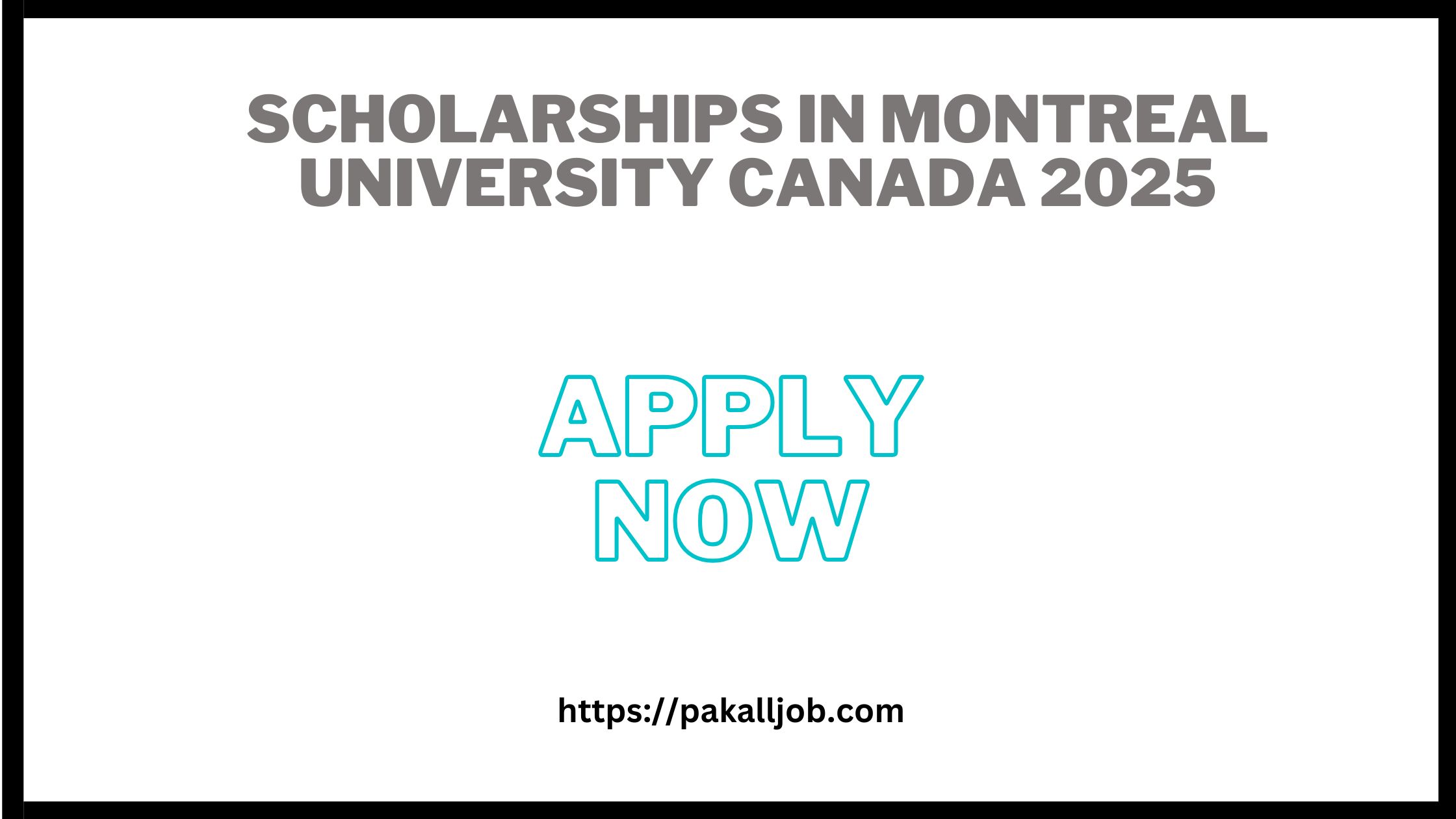 Scholarships In Montreal University Canada 2025