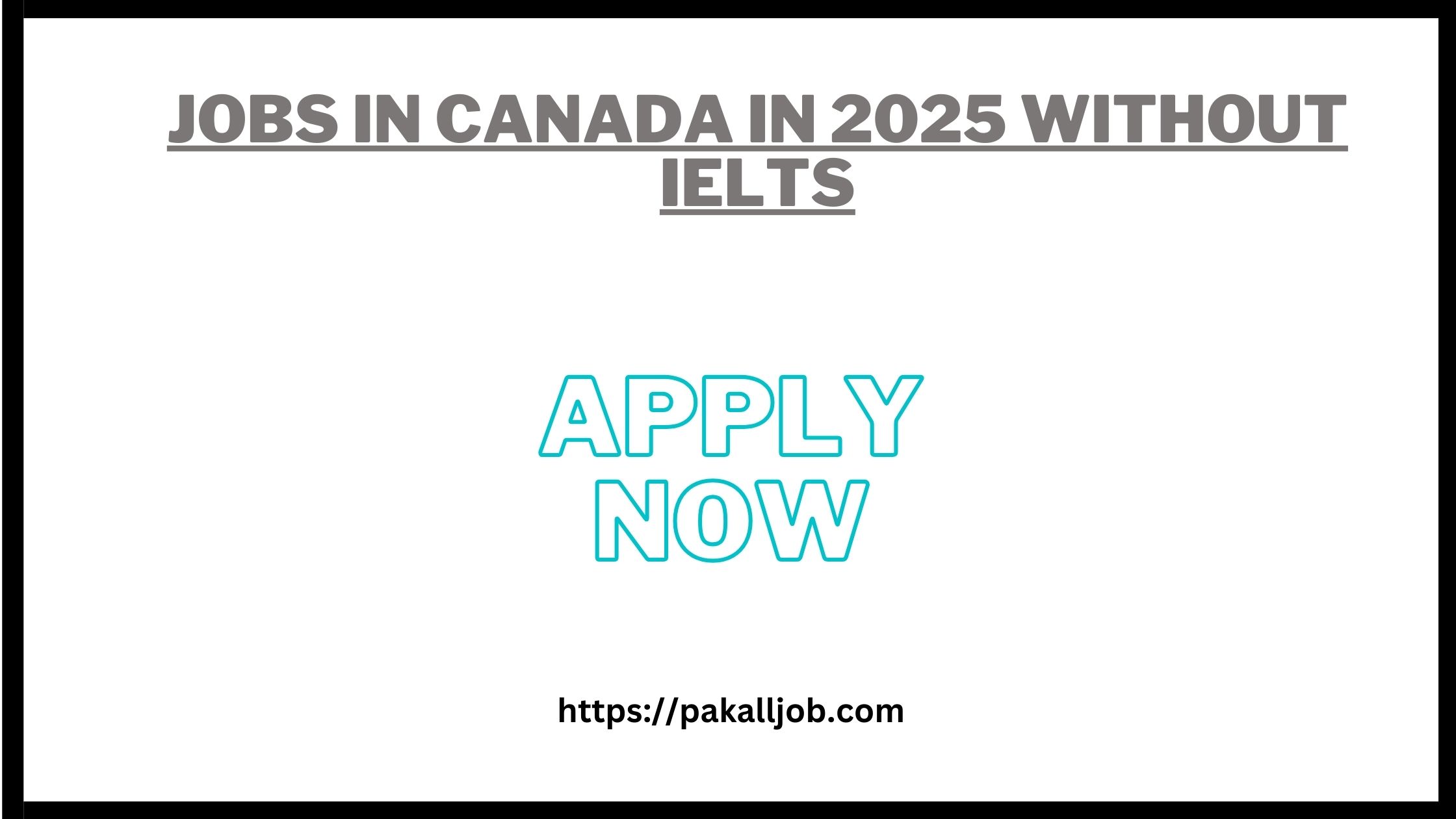 Jobs In Canada In 2025 Without IELTS