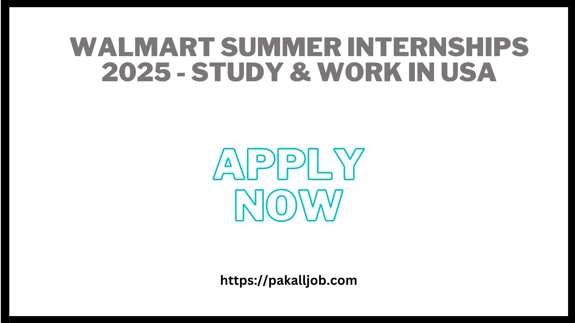 Walmart Summer Internships 2025 - Study & Work In USA