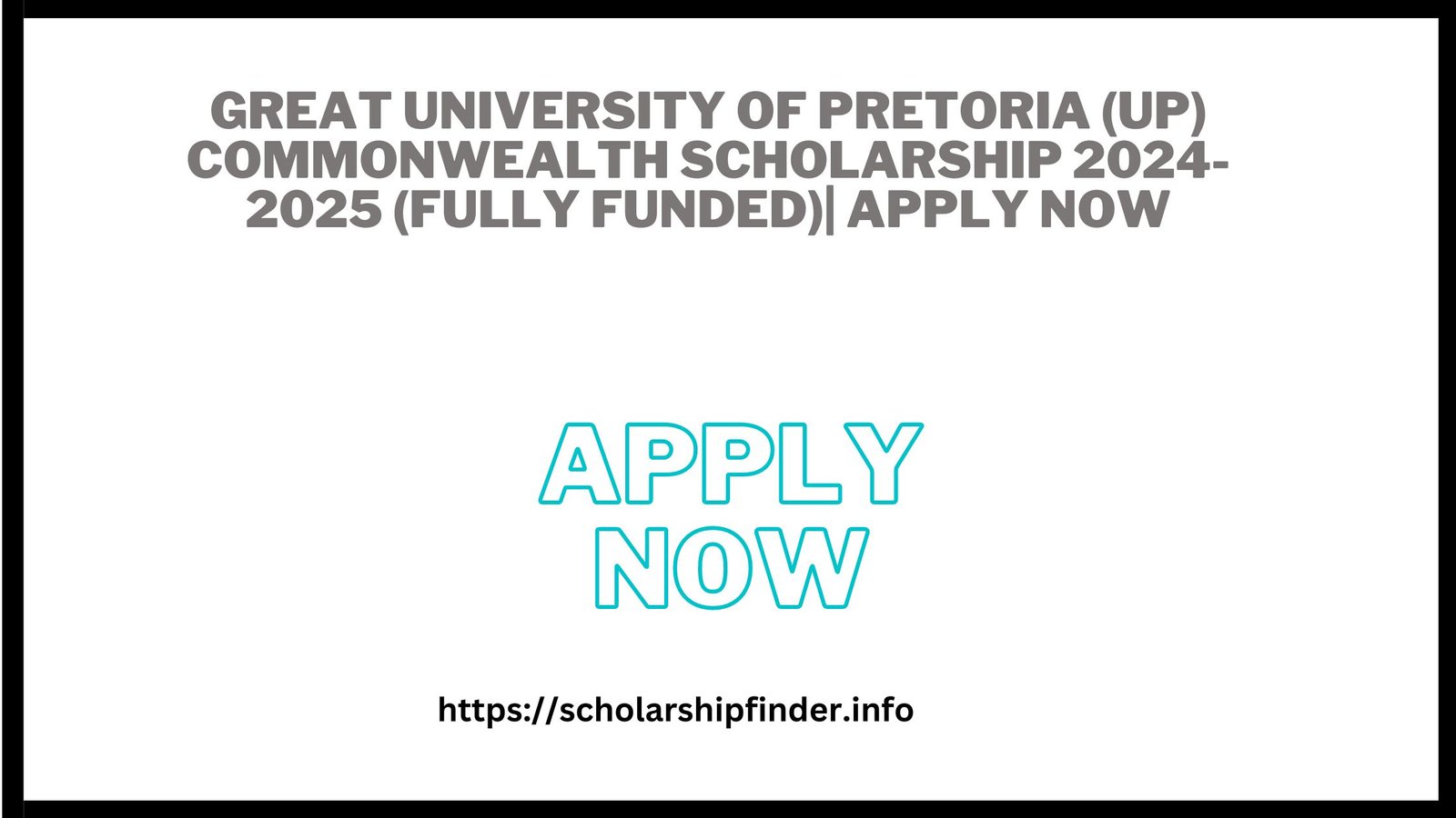 Great University of Pretoria (UP) Commonwealth Scholarship 2024-2025 (Fully Funded)| APPLY NOW