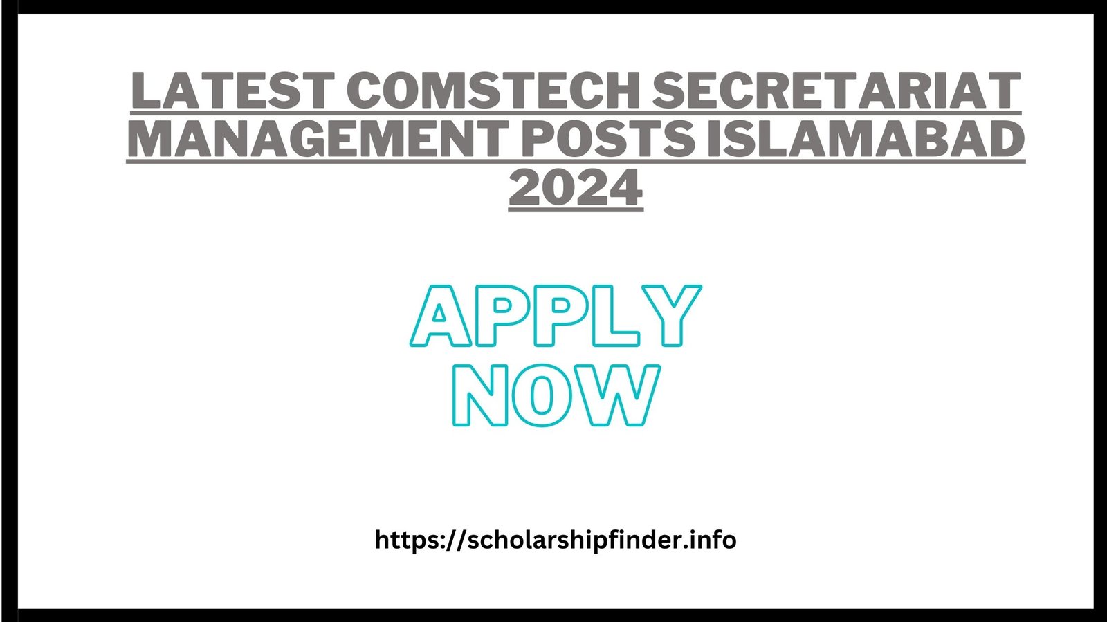 Latest COMSTECH Secretariat Management Posts Islamabad 2024