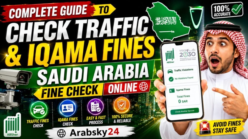 Complete Guide to Check Traffic & Iqama Fines in Saudi Arabia (Online) — Arabsky24