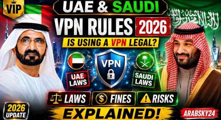 UAE & Saudi VPN Rules 2026: Is Using a VPN Legal? Laws, Fines & Risks Explained - Arabsky24